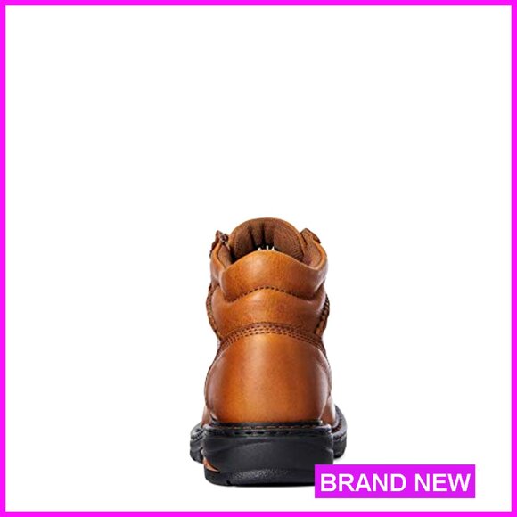 Premium Leather Work Boots Ankle Booties Comfort Support Everyday Wear - Picture 6 of 6